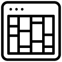 small element orientation line Icon