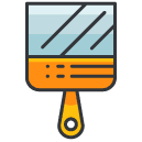 small puttyknife Filled Outline Icon
