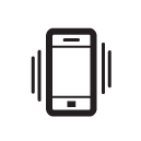 smart phone vibrate line Icon