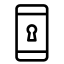 smartphone lock line Icon
