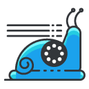 snail Filled Outline Icon