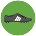 sneakers Flat Round Icon