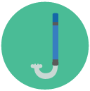 snorkle Flat Round Icon