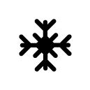 snow flake glyph Icon