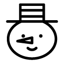 snow man line Icon