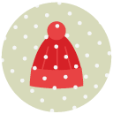 snowcap Flat Round Icon