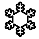 snowflake line Icon