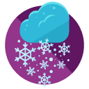 snowstorm Flat Icon