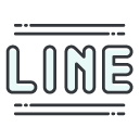 social line Filled Outline Icon