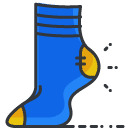 sock Filled Outline Icon