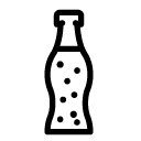 soda bottle line Icon