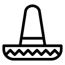 sombrero line Icon