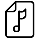 sound music file line Icon