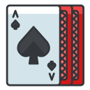 spades cards Filled Outline Icon