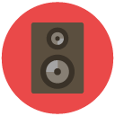 speaker Flat Round Icon