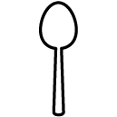 spoon line Icon