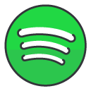 spotify Filled Outline Icon