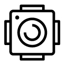 square camera line Icon