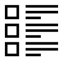 square checklist line Icon