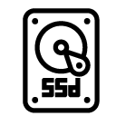 ssd line Icon