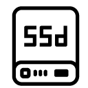 ssd server line Icon