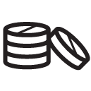 stack of pills line Icon