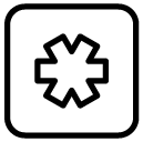 star function line Icon