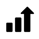 statistics high glyph Icon