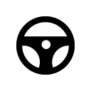steeringwheel glyph Icon