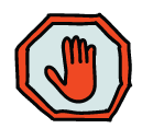 stop sign Doodle Icon