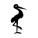 stork glyph Icon