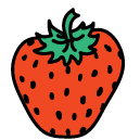 strawberry Doodle Icons