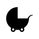 stroller glyph Icon