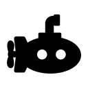 submarine glyph Icon