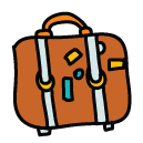 suitcase Doodle Icon