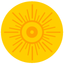 sun Flat Round Icon