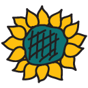 sunflower Doodle Icons