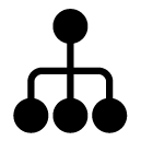 supervisionary connection glyph Icon