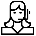 support woman line Icon