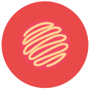 swirl Flat Round Icon