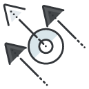 symbol shifter Filled Outline Icon