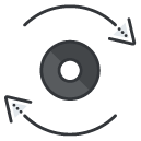 symbol spinner Filled Outline Icon