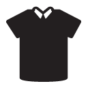 t-shirt collar glyph Icon
