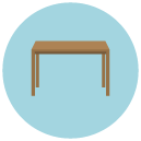 table Flat Round Icon