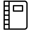 tagged notebook 2 line Icon