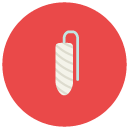 tampon Flat Round Icon
