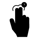 tap hold_1 glyph Icon