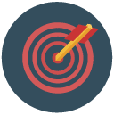 target Flat Round Icon