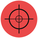 target Flat Round Icon