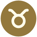 taurus Flat Round Icon